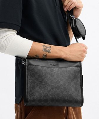 ＜COACH＞ヒッチ　コンバーチブル　クロスボディ・シグネチャー　キャンバス